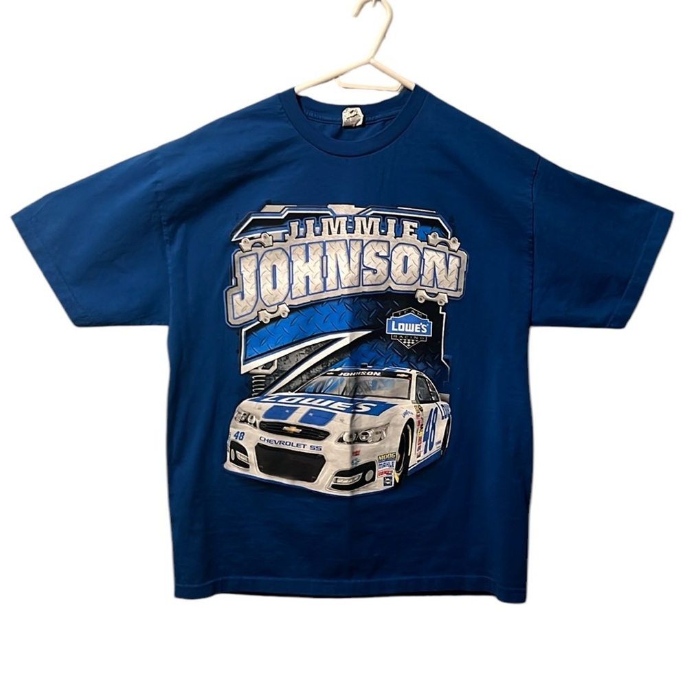 NASCAR Jimmie Johnson #48 Motorsports Shirt Blue Men’s Size XL